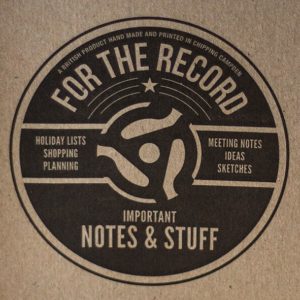 For The Record Letterpress Notebook