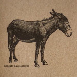 Hungeth Likus Donkius Letterpress Notebook