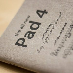 Pad 4 Letterpress Notebook