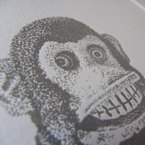 Monkey Madness Letterpress Print