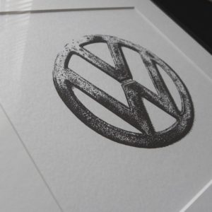 VW Letterpress Print
